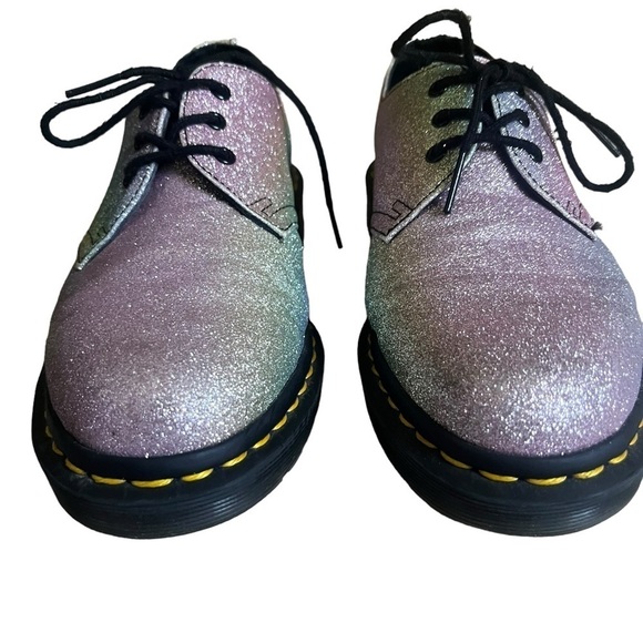 DR. MARTENS 1461 Pascal Rainbow Glitter Oxfords - Picture 3 of 9